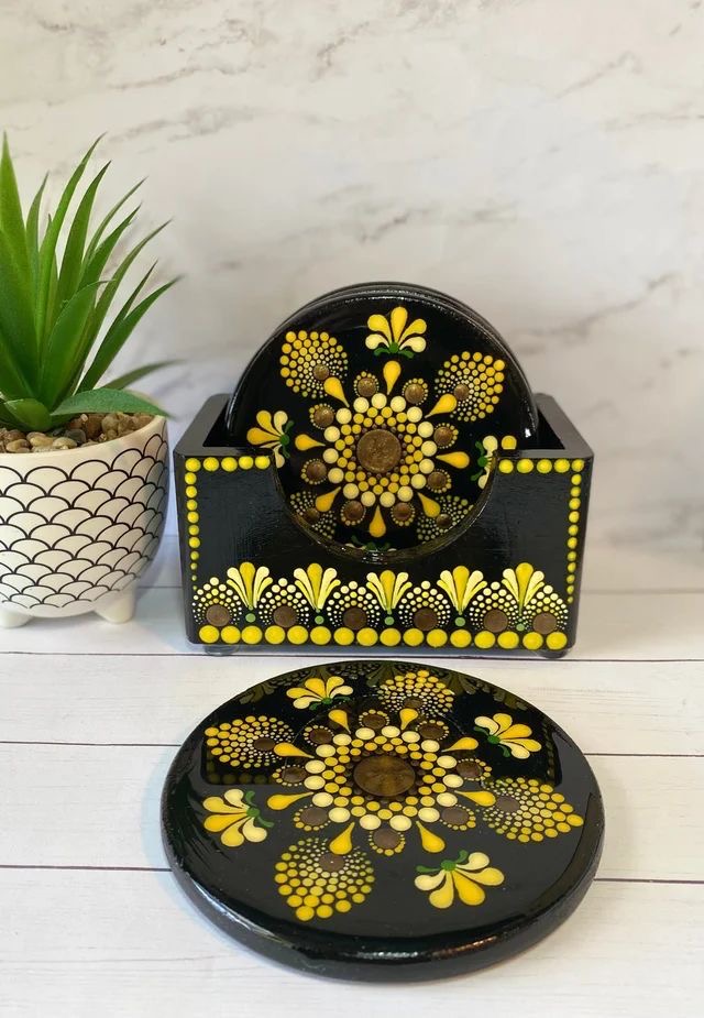 Mandala tea coaster (set of 4)