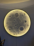 3D textured trending moon