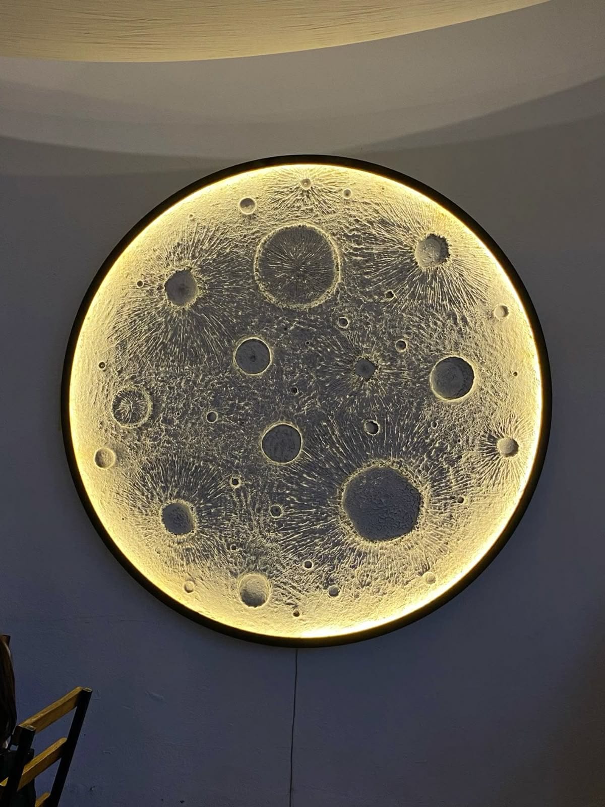 3D textured trending moon