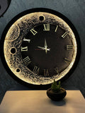 3D textured trending moon clock