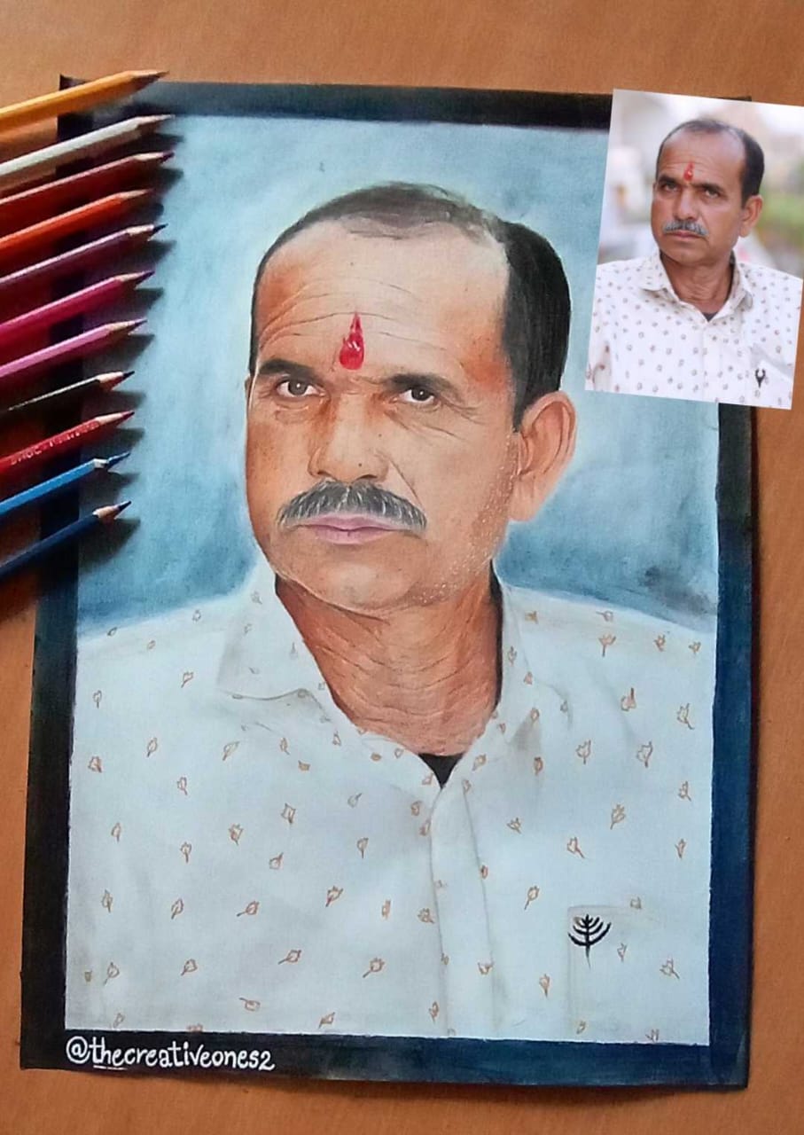 Realistic pencil portrait
