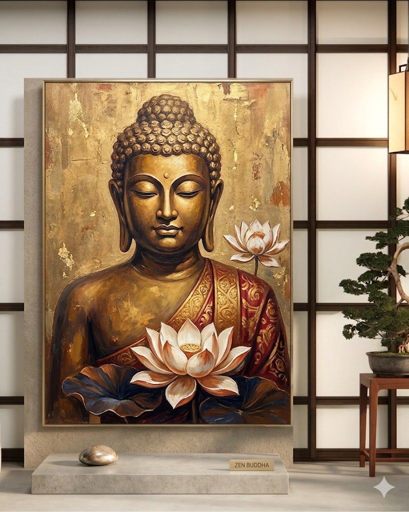 Warm textured buddha